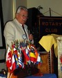 District Governor Elect Karl Diekman introduces the DG.